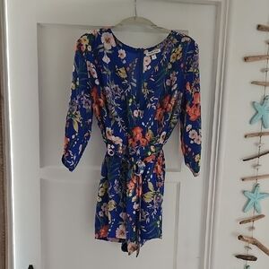 Yumi Kim Floral Blue Romper